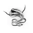 Metallica snake tattoo design idea