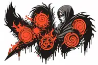 konan akatsuki tattoo design idea