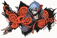 konan akatsuki tattoo design idea