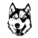 husky tattoo design idea