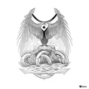 frigate bird tattoo design idea