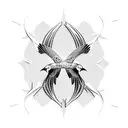 frigate bird tattoo design idea