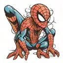 spiderman autism awareness tattoo design idea