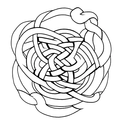 witch's knot tattoo design idea
