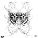 gemini tattoo design idea