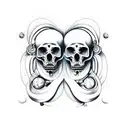 gemini tattoo design idea