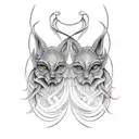 gemini tattoo design idea