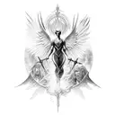 archangel  tattoo design idea