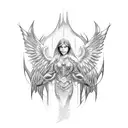 archangel  tattoo design idea