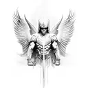 archangel  tattoo design idea