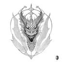 Dragon slayer tattoo design idea