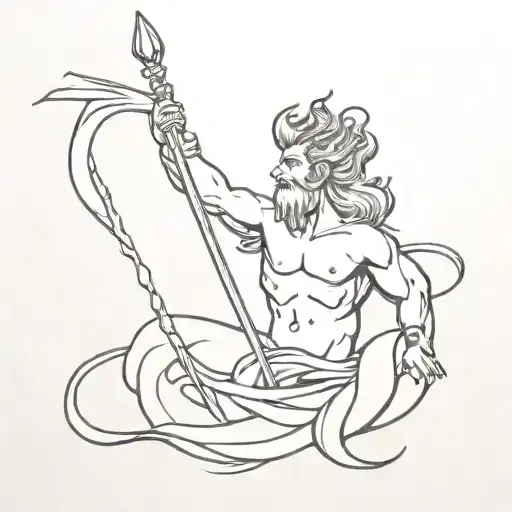 Neptune  tattoo design idea