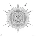 shank and chakra tattoo design idea