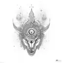 shank and chakra tattoo design idea