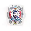 messi tattoo design idea