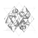 triangle triathlon tattoo design idea