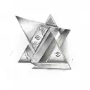 triangle triathlon tattoo design idea