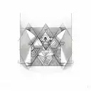 triangle triathlon tattoo design idea