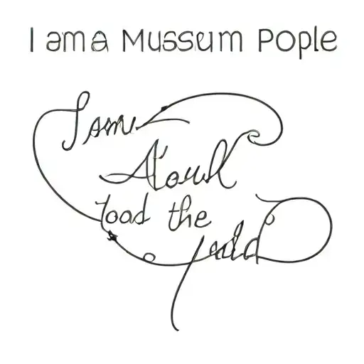 "i am a museum of all the people i've loved" tattoo design idea