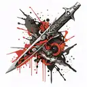 assassin dagger tattoo design idea
