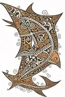 Polynesian tribal; eagle ray tattoo design idea