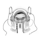 Man with green headphones and a black hoodie, Twitch Streamer / Gamer Ludwig, Twitch Streamer, Andrew Thomas Huang, 1024 tattoo design idea