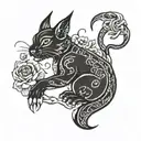 nyami nyami tattoo design idea