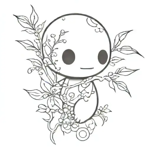 kodama tattoo design idea
