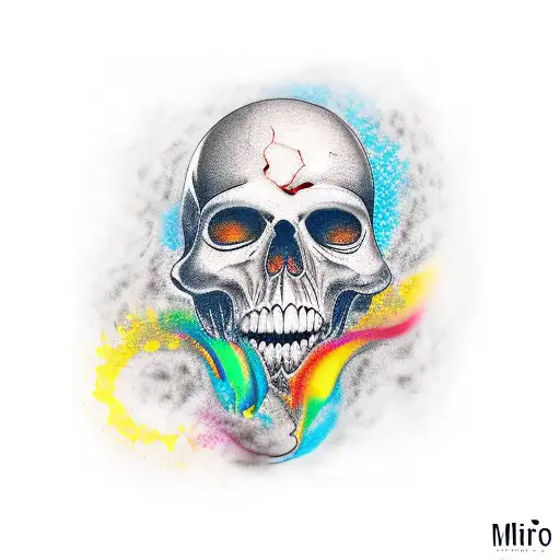 Memento Mori words tattoo design idea