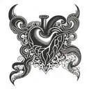 open heart surgery  tattoo design idea