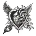 open heart surgery  tattoo design idea