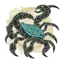 scorpion with fairy wings tattoo design idea