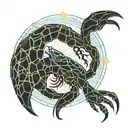 scorpion with fairy wings tattoo design idea