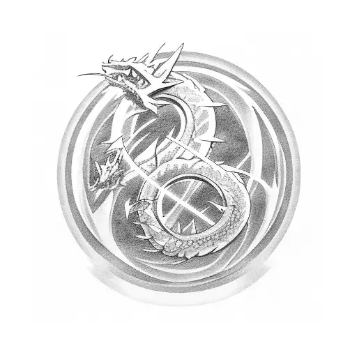 beyblade dragon pokeball tattoo design idea