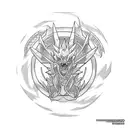 beyblade dragon pokeball tattoo design idea