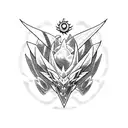 beyblade dragon pokeball tattoo design idea