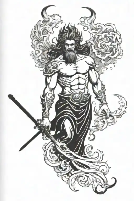 Greek mythology hades Greek god tattoo design idea