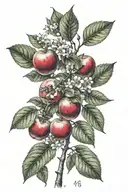 apple tree tattoo design idea