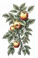 apple tree tattoo design idea