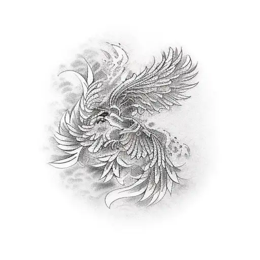 Phoenix tattoo design idea