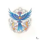 Phoenix tattoo design idea