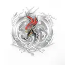 Phoenix tattoo design idea