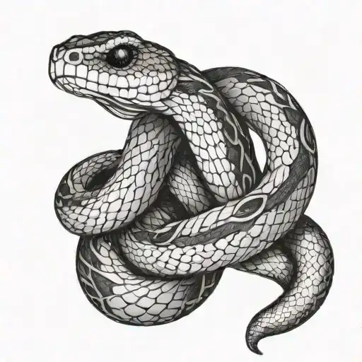 snake wrapped around collarbone tattoo design idea