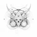 lines tattoo design idea