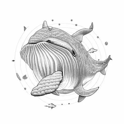 Whale of BTS tattoo design idea