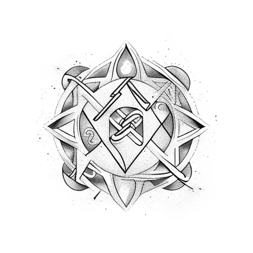 Au chemistry symbol tattoo design idea