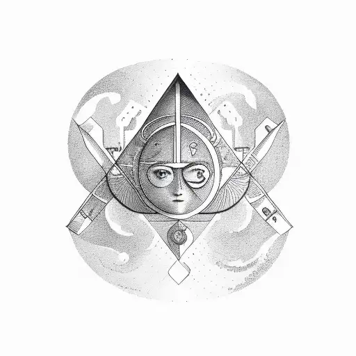 Libra and Aquarius tattoo design idea