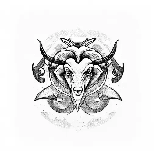 Aries with libra tattoo design idea