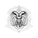 Aries with libra tattoo design idea