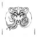 Aries with libra tattoo design idea